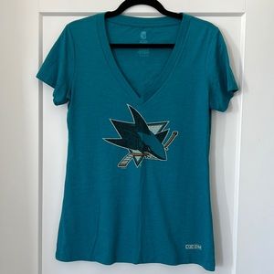 NHL San Jose Sharks Logan Couture V Neck Tee L